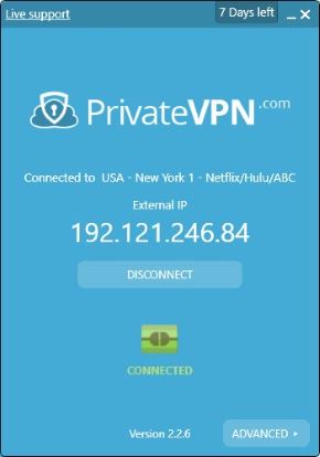 Servidor PrivateVPN