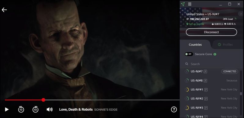 A Proton VPN desbloqueia a Netflix