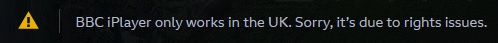 O BBC iplayer funciona apenas no Reino Unido